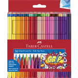 FABER-CASTELL fasermaler GRIP colour MARKER, 30er Etui