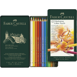 FABER-CASTELL buntstifte POLYCHROMOS, 12er Metalletui