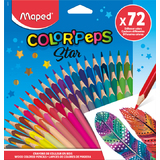 Maped dreikant-bunststift COLOR-PEPS Star, 72er Kartonetui