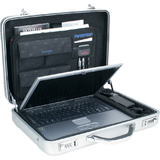 ALUMAXX Laptop-Attaché-Koffer "MERCATO", Aluminium, silber