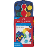 FABER-CASTELL deckfarbkasten CONNECTOR, 12 Farben, blau