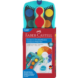 FABER-CASTELL deckfarbkasten CONNECTOR, 12 Farben, trkis