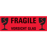 AVERY zweckform Hinweisetikett "Vorsicht Glas", 119 x 38 mm