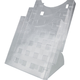 helit 3er tisch-prospekthalter "the step grid", din A4 hoch