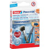 tesa powerstrips TRANSPARENT, Haltekraft: max. 1,0 kg