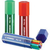 STABILO fasermaler Pen 68, 20er big Pen Box, farbig sortiert
