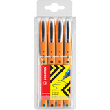 STABILO tintenroller worker medium, 4er Etui