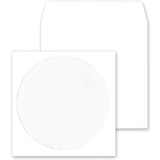MAILmedia CD-/DVD-Papiertaschen, mit Fenster, offset wei