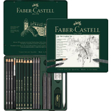 FABER-CASTELL pitt GRAPHITE set medium, 19-teiliges Etui
