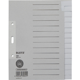 LEITZ Tauenpapier-Register, blanko, A5, 15-teilig, grau
