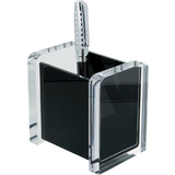 WEDO Stiftekcher "acryl exklusiv", glasklar/schwarz