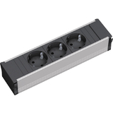BACHMANN steckdoseneinheit "CONI", 3-fach, ALU