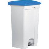 helit tret-abfalleimer "the step", 90 Liter, wei/blau