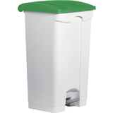 helit tret-abfalleimer "the step", 90 Liter, wei/grn