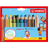 STABILO multitalentstift woody 3 in 1, 10er Kartonetui