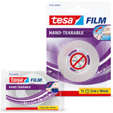 tesa Film, von Hand einreibar, transparent, 19 mm x 25 m