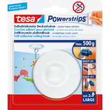 tesa powerstrips Deckenhaken, wei, Haltekraft: max. 0,5 kg