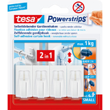 tesa powerstrips Vario-Gardinenhaken, wei
