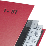 PAGNA pultordner Color, din A4, 1 - 31, 31 Fächer, rot
