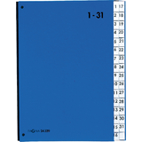PAGNA pultordner Color, din A4, 1 - 31, 31 Fächer, blau