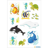 HERMA sticker DECOR "Walfamilie und Freunde"
