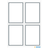 HERMA Buchetiketten, graue Randgestaltung, 40 x 55 mm