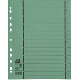 Oxford Trennbltter mit Perforation, din A4 berbreite, grn