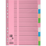 Oxford Tauenpapier-Register, blanko, A4, farbig, 10-teilig