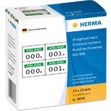 HERMA Anlagenummern, 15 x 22 mm, selbstklebend, grn