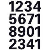 HERMA zahlen-sticker 0-9, folie schwarz, Hhe: 25 mm