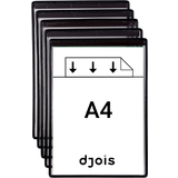djois by tarifold Magnet-Sichttafel, din A4, schwarz