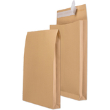 MAILmedia faltenversandtasche C4, ohne Fenster, braun