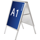 MAUL Plakatstnder, din A1 - 575 x 820 mm, 2 Klapprahmen