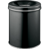 DURABLE papierkorb SAFE, rund, 15 Liter, schwarz