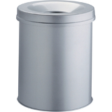 DURABLE papierkorb SAFE, rund, 15 Liter, grau