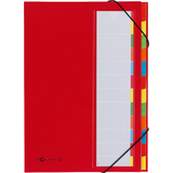 PAGNA ordnungsmappe DESKORGANIZER Color, 12 Fcher, rot