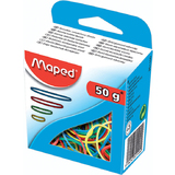 Maped gummiringe im Karton, 50 g, sortiert