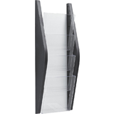 helit 4er wand-prospekthalter "the arc", din A5 hoch,schwarz