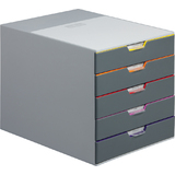 DURABLE schubladenbox VARICOLOR 5, mit 5 Schubladen