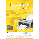 TOP stick Universal-Etiketten, 63,5 x 38,1 mm, weiß