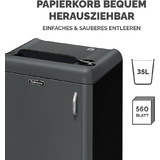 Fellowes aktenvernichter Fortishred 1050HS, Partikel
