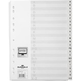DURABLE Kunststoff-Register, A-Z, A4, 24-teilig, wei
