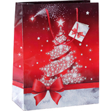 sigel Weihnachts-Geschenktüte "Sparkling Tree", groß