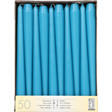 STARPAK Leuchterkerzen, 22 mm, türkis, 50er Pack