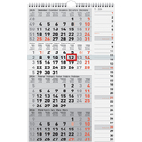 rido id wandkalender 4-Monatskalender kombi Planer 4, 2026