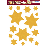 HERMA weihnachts-fensterbild "Sterne", gold