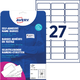 AVERY zweckform Namensetiketten, 63,5 x 29,6 mm, weiß