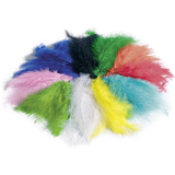 folia Flauschfedern, 100 g, farbig sortiert