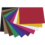 folia Bastelwellkarton, (B)500 x (H)700 mm, farbig sortiert