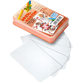 folia Blanko-Spielkarten, 65 x 100 mm, 36 Karten, weiß